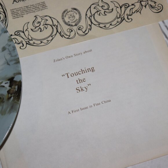 ☁️ “Touching the Sky” Collector Plate · 1982 · Donald Zolan - Picture 3 of 8